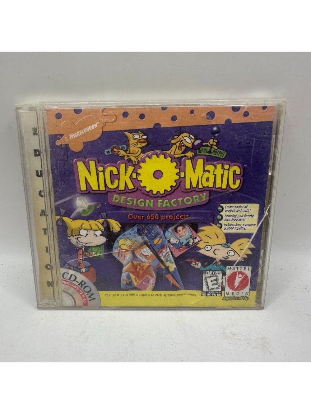 Nick-O-Matic Design Factory CD-ROM Software 1999 Mattel Media Windows 95/98 Retr